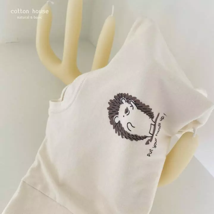 Cotton House - Korean Children Fashion - #minifashionista - Hedgehog Tee - 3