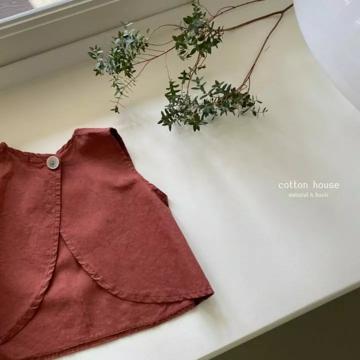 Cotton House - Korean Children Fashion - #minifashionista - Tulip Linen Sleeveless - 2