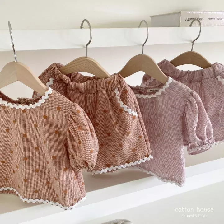 Cotton House - Korean Children Fashion - #minifashionista - Marcaroon Top Bottom Set - 7