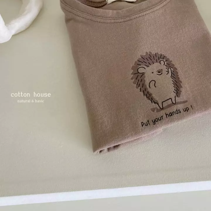 Cotton House - Korean Children Fashion - #minifashionista - Hedgehog Tee - 4