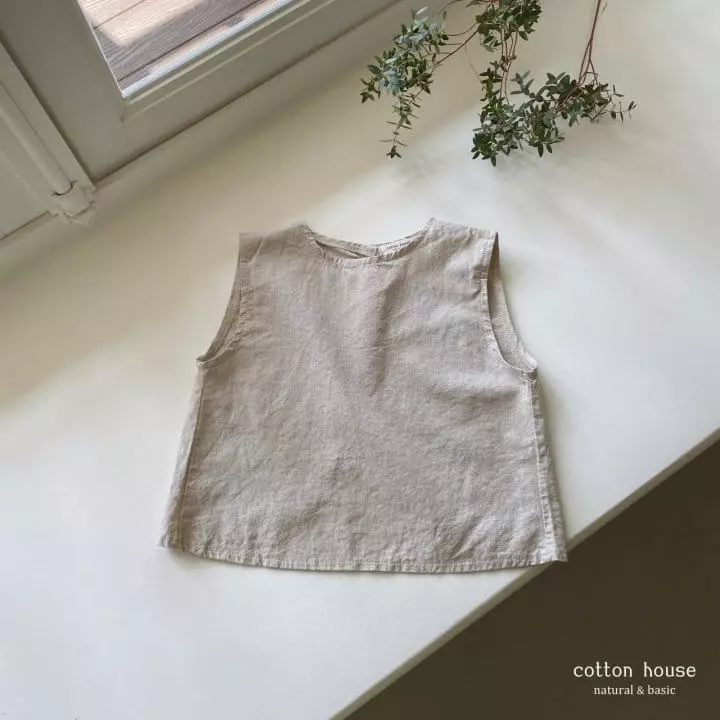 Cotton House - Korean Children Fashion - #prettylittlegirls - Tulip Linen Sleeveless - 3
