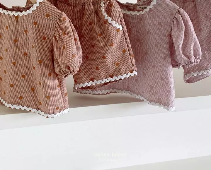 Cotton House - Korean Children Fashion - #prettylittlegirls - Marcaroon Top Bottom Set - 8