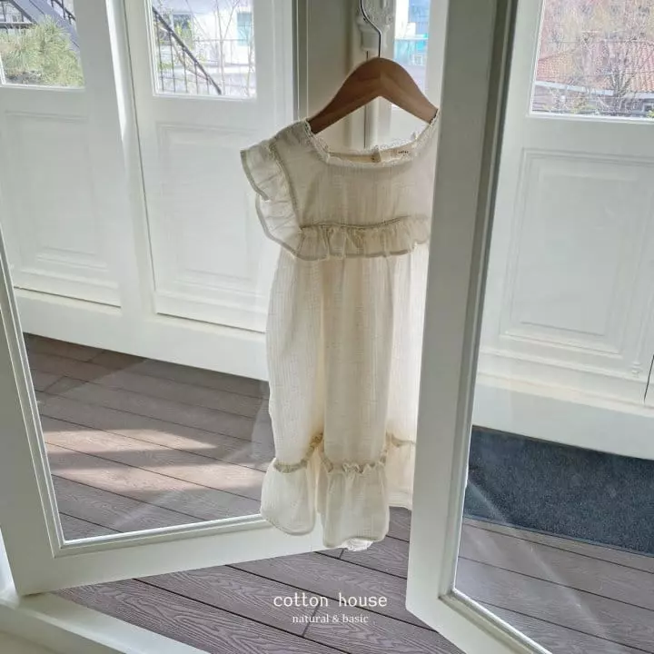 Cotton House - Korean Children Fashion - #stylishchildhood - Frill Check One-piece - 5