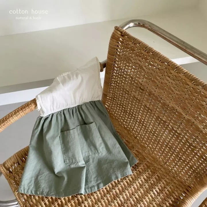 Cotton House - Korean Children Fashion - #stylishchildhood - Linen Pocket One-piece - 3