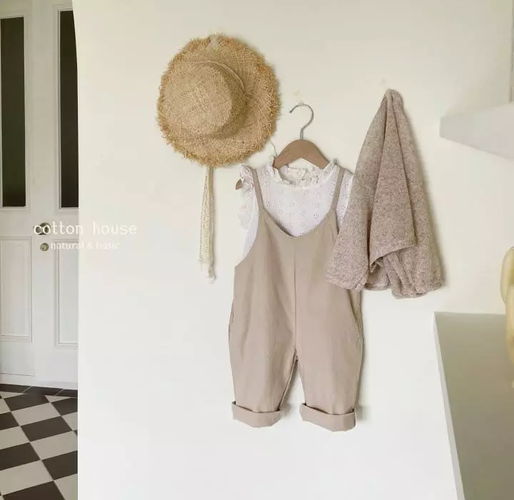 Cotton House - Korean Children Fashion - #stylishchildhood - Linen Jumpsuit