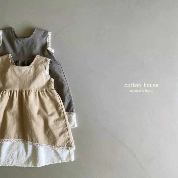 Cotton House - Korean Children Fashion - #toddlerclothing - Deeple Linen One-piece - 3