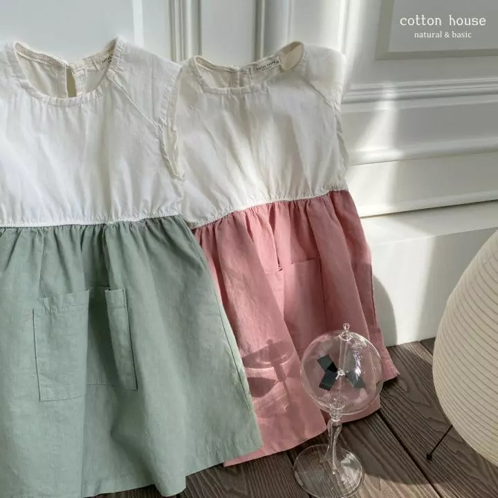 Cotton House - Korean Children Fashion - #toddlerclothing - Linen Pocket One-piece - 2
