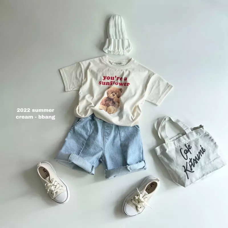 Cream Bbang - Korean Children Fashion - #Kfashion4kids - Denim Slit Cutting Shorts - 11