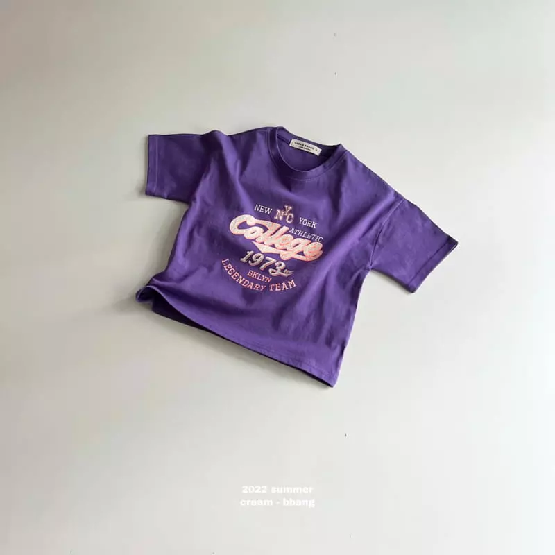 Cream Bbang - Korean Children Fashion - #Kfashion4kids - College Tee - 2