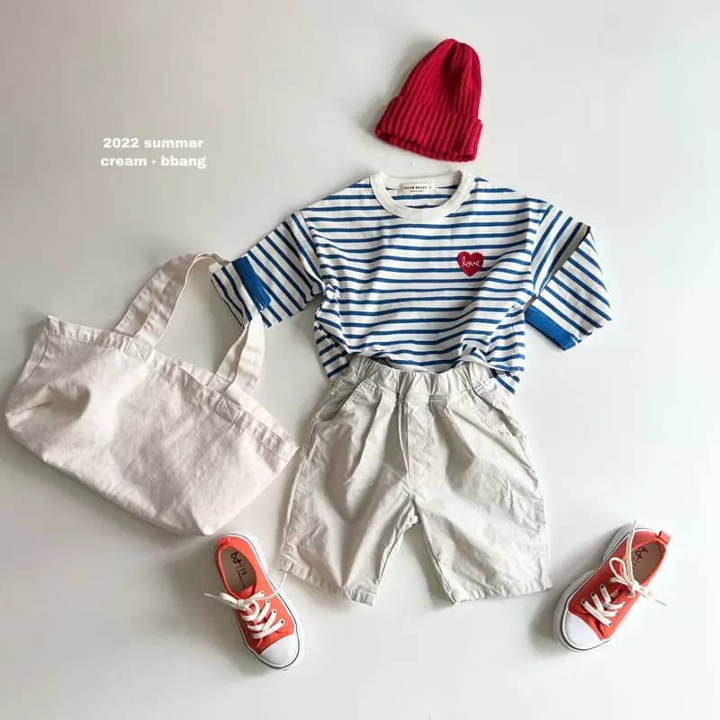 Cream Bbang - Korean Children Fashion - #Kfashion4kids - Heart Wapen Stripes Tee - 10