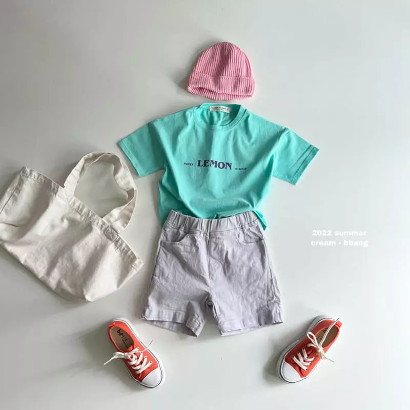 Cream Bbang - Korean Children Fashion - #designkidswear - Lemon Tee - 11