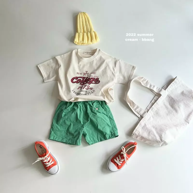 Cream Bbang - Korean Children Fashion - #designkidswear - College Tee - 10