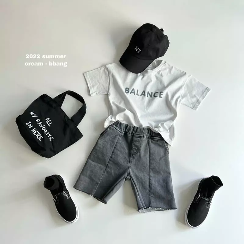 Cream Bbang - Korean Children Fashion - #discoveringself - Denim Slit Cutting Shorts - 6
