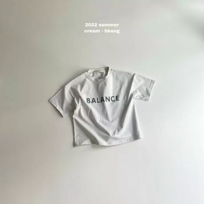 Cream Bbang - Korean Children Fashion - #fashionkids - Balance Tee - 8