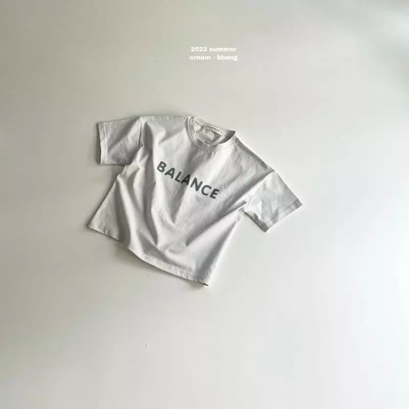 Cream Bbang - Korean Children Fashion - #kidsshorts - Balance Tee - 9