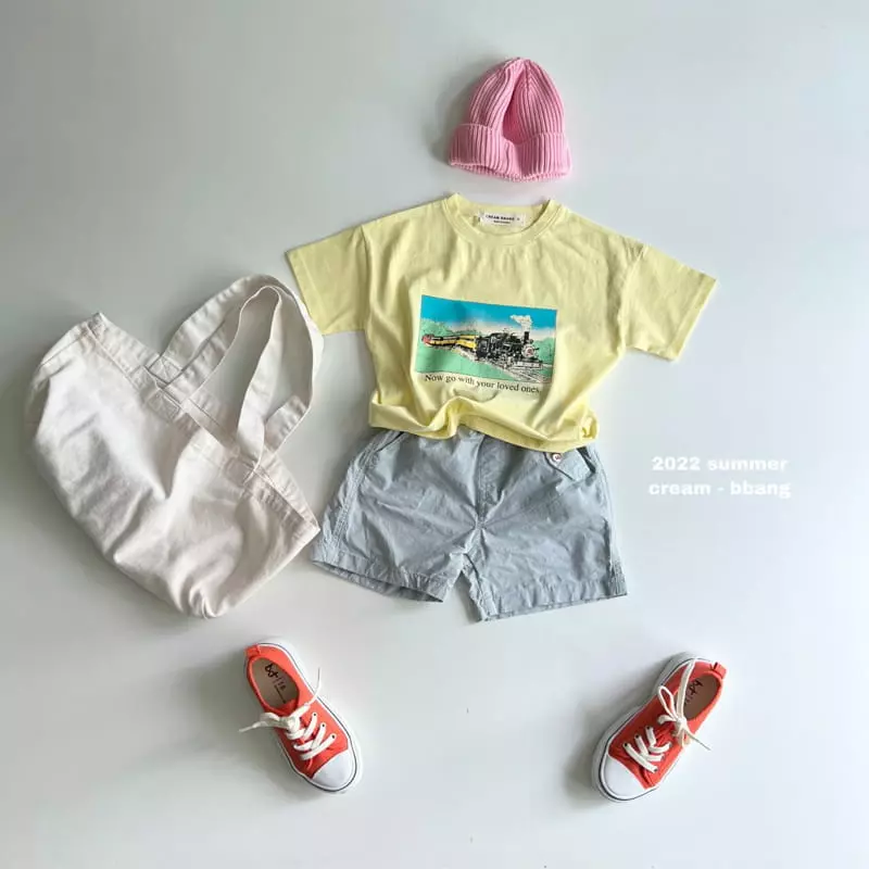 Cream Bbang - Korean Children Fashion - #kidsshorts - Wins Tee - 2