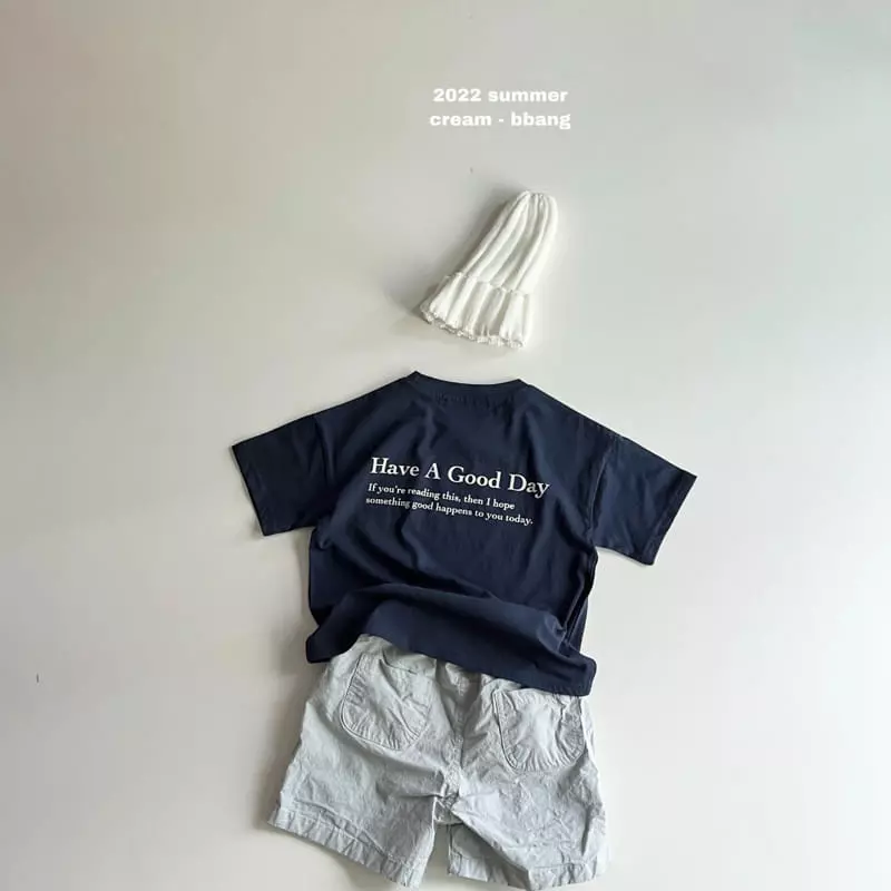 Cream Bbang - Korean Children Fashion - #kidsstore - Good Day Tee - 5