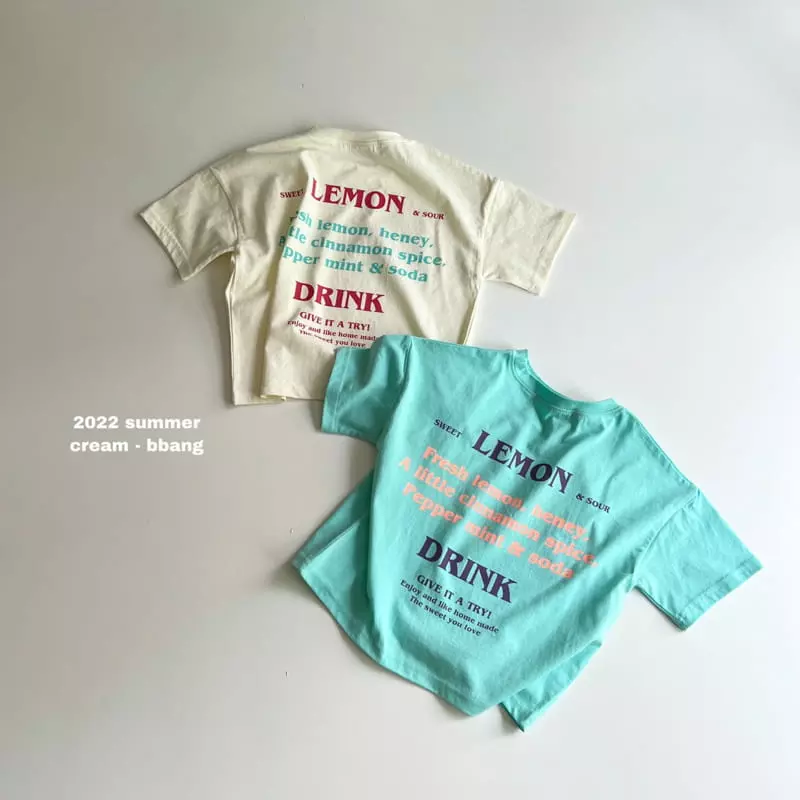 Cream Bbang - Korean Children Fashion - #kidsstore - Lemon Tee