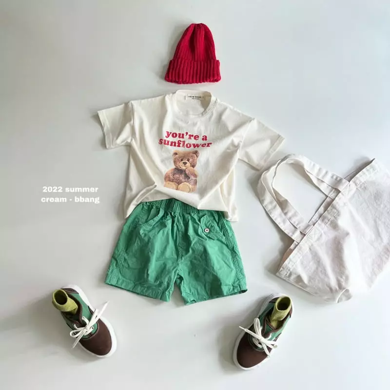 Cream Bbang - Korean Children Fashion - #kidzfashiontrend - Sun Flower Tee - 12
