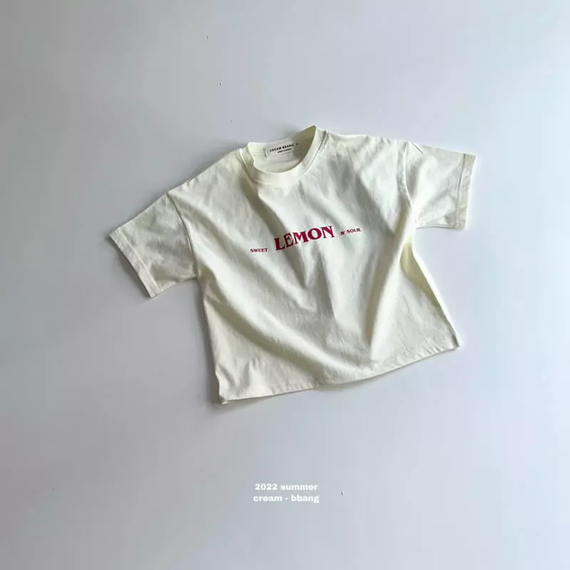Cream Bbang - Korean Children Fashion - #kidzfashiontrend - Lemon Tee - 2