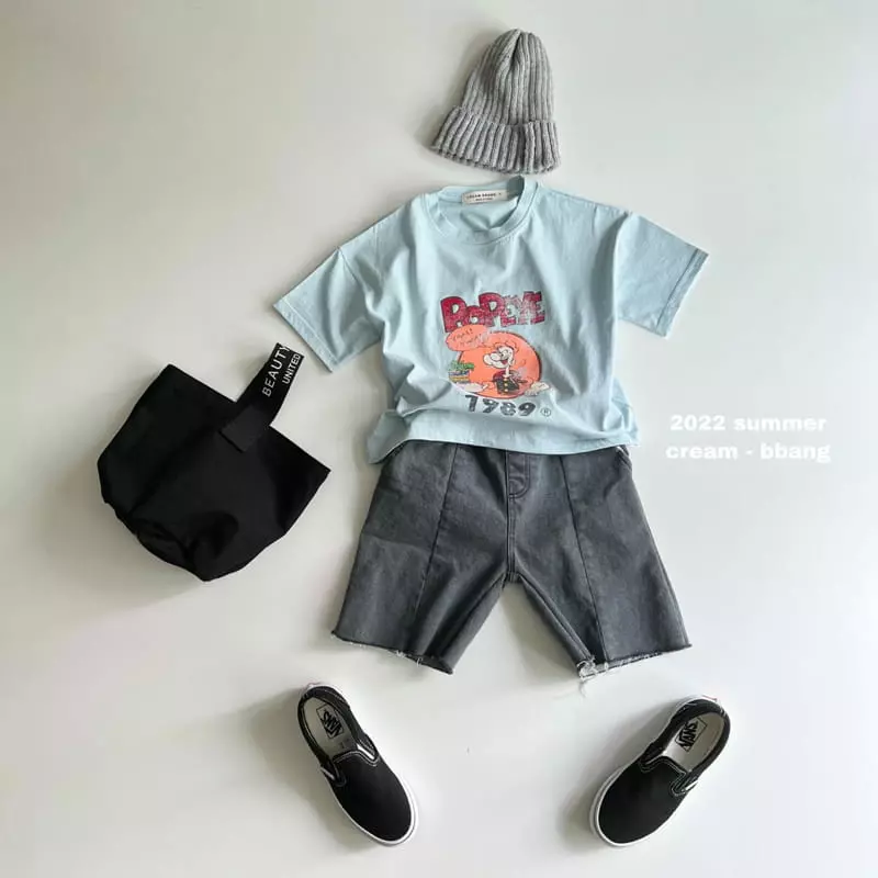 Cream Bbang - Korean Children Fashion - #littlefashionista - Yam Yam Tee - 11