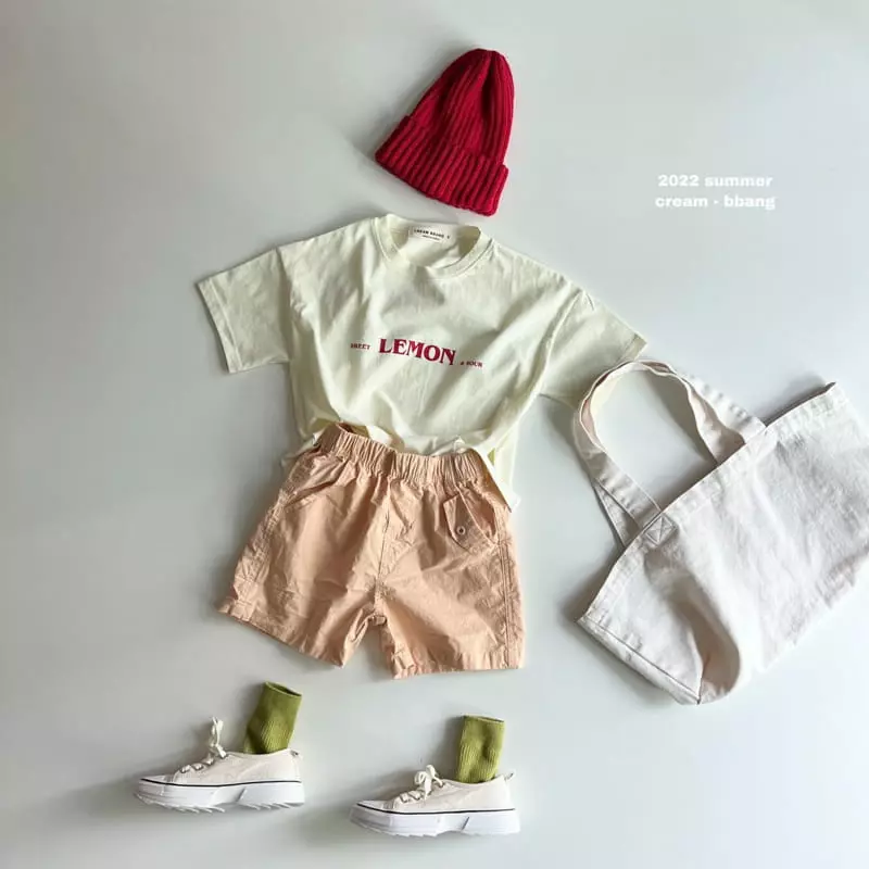 Cream Bbang - Korean Children Fashion - #magicofchildhood - Lemon Tee - 5