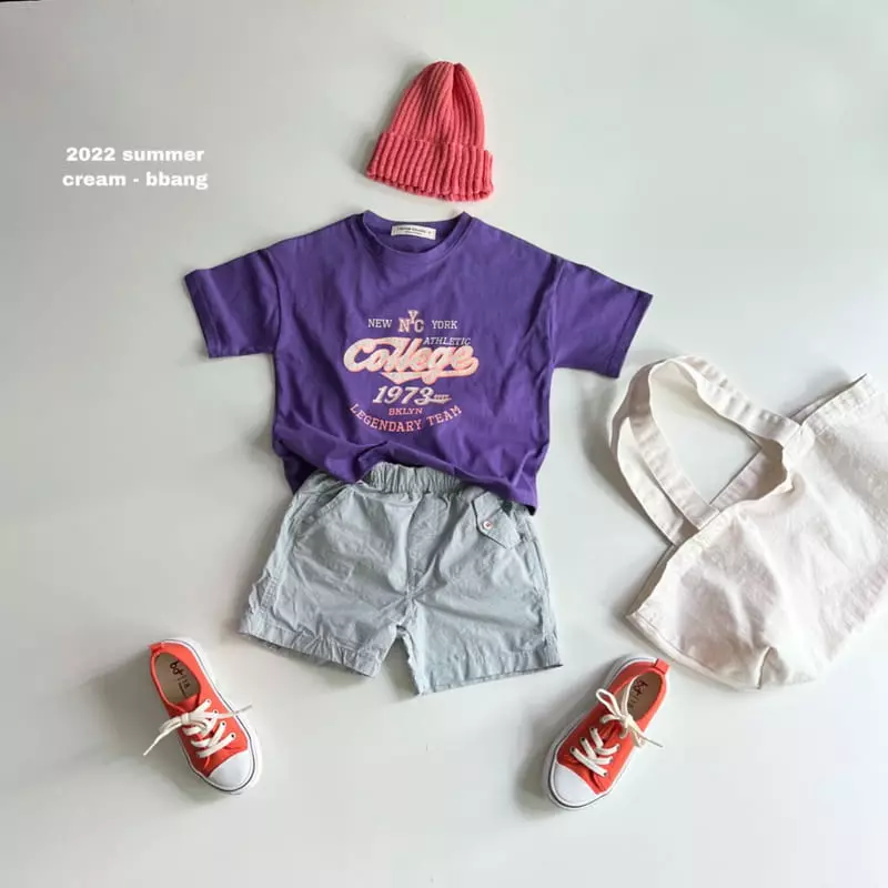 Cream Bbang - Korean Children Fashion - #littlefashionista - College Tee - 4