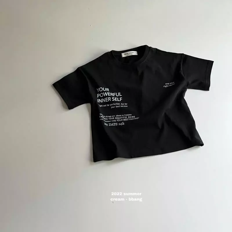 Cream Bbang - Korean Children Fashion - #magicofchildhood - Powerful Tee - 2