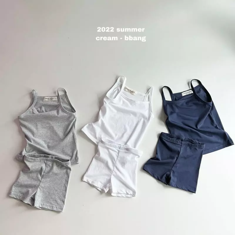 Cream Bbang - Korean Children Fashion - #magicofchildhood - Underwear Top Bottom Set