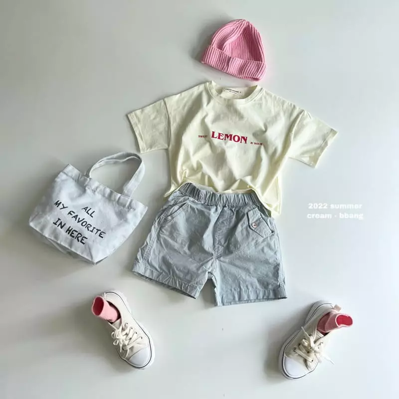 Cream Bbang - Korean Children Fashion - #minifashionista - Lemon Tee - 6