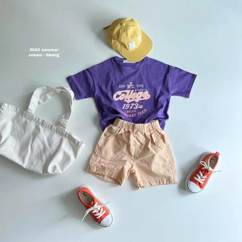Cream Bbang - Korean Children Fashion - #minifashionista - College Tee - 5