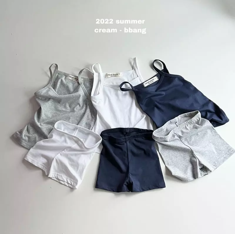 Cream Bbang - Korean Children Fashion - #minifashionista - Underwear Top Bottom Set - 2