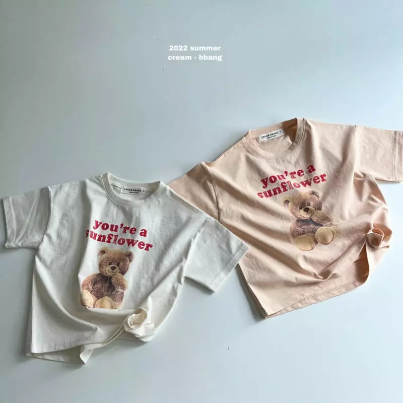 Cream Bbang - Korean Children Fashion - #prettylittlegirls - Sun Flower Tee