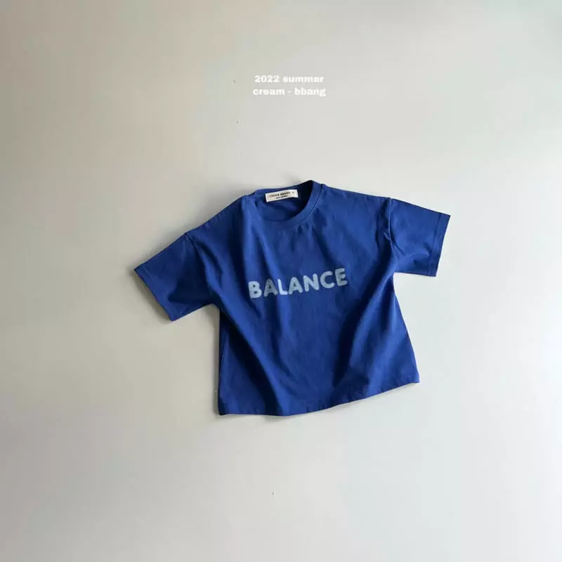 Cream Bbang - Korean Children Fashion - #stylishchildhood - Balance Tee - 3