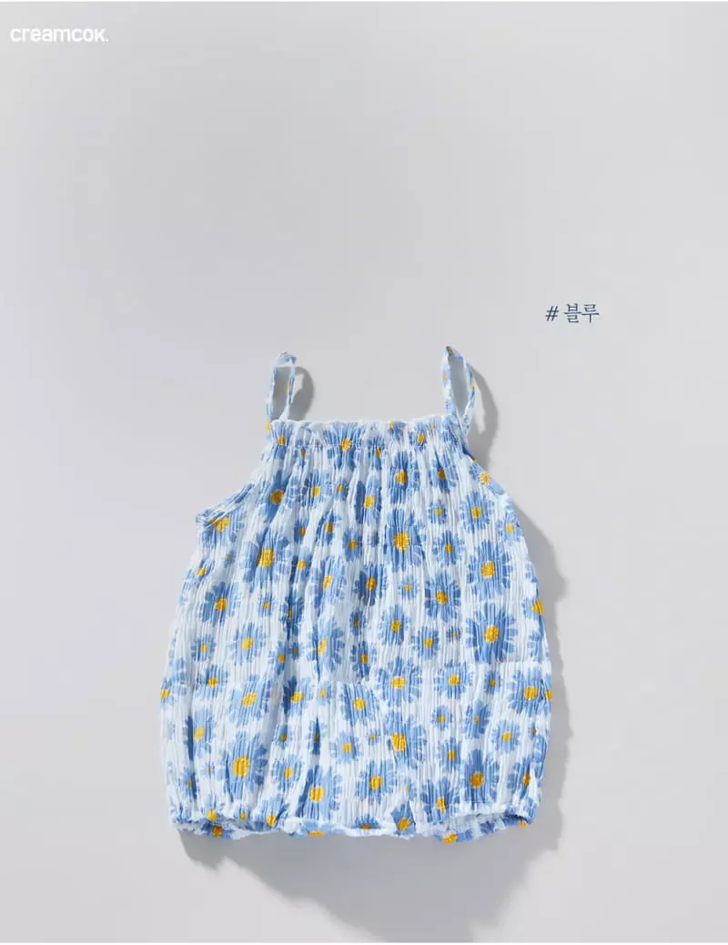 Creamcok - Korean Baby Fashion - #babyboutique - Bebe Flower Cooling Bodysuit - 6