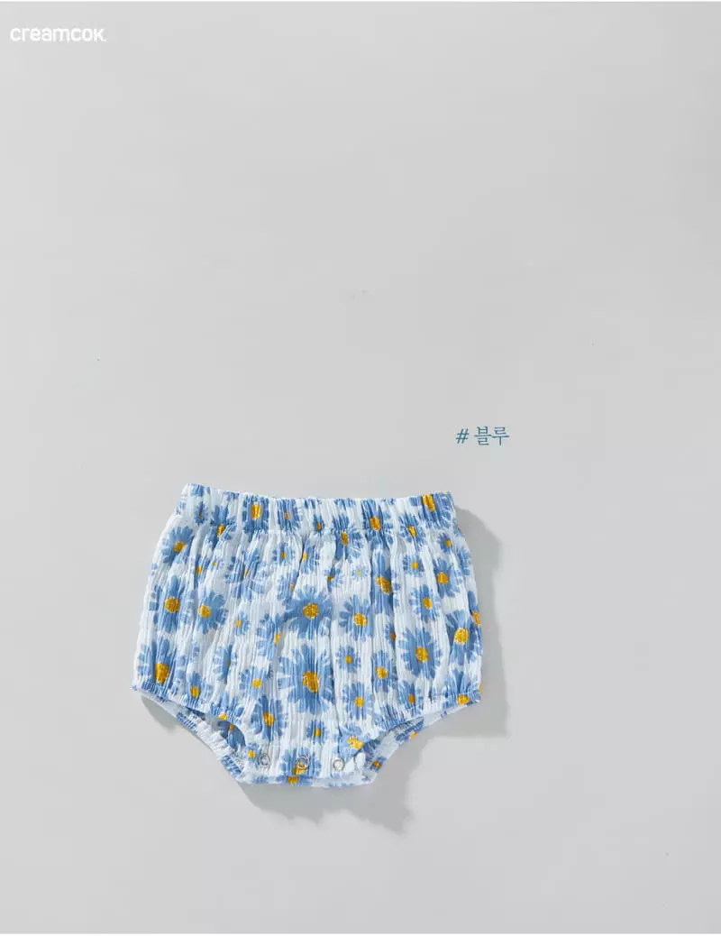 Creamcok - Korean Baby Fashion - #babyboutique - Bebe Flower Cooing Bloomer - 6