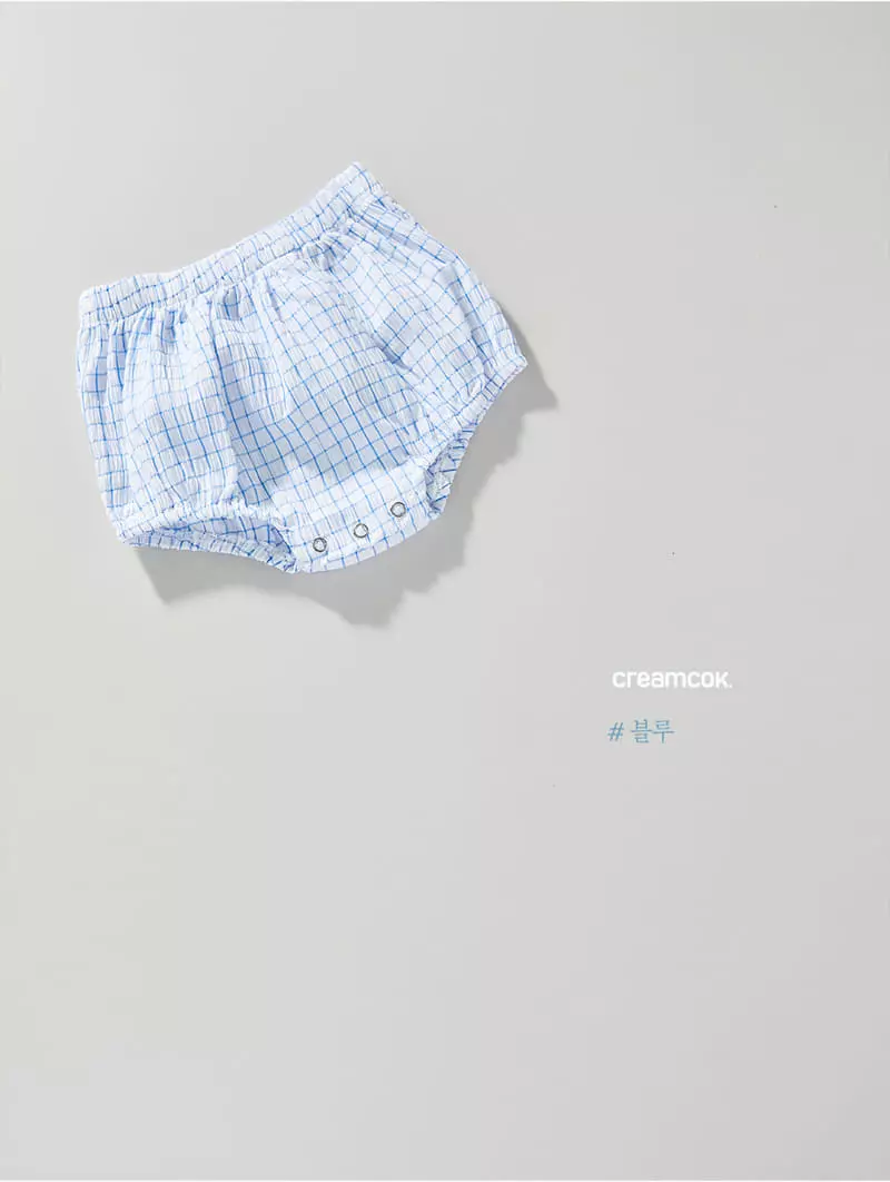 Creamcok - Korean Baby Fashion - #babyboutique - Bebe Check Cooling Bloomer - 2