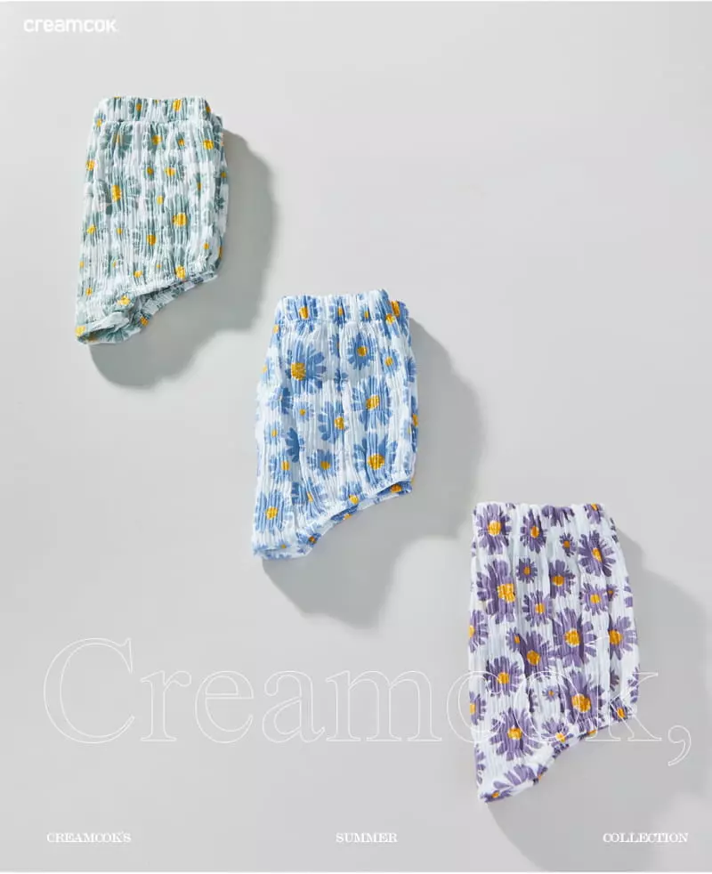 Creamcok - Korean Baby Fashion - #babyboutiqueclothing - Bebe Flower Cooing Bloomer - 7