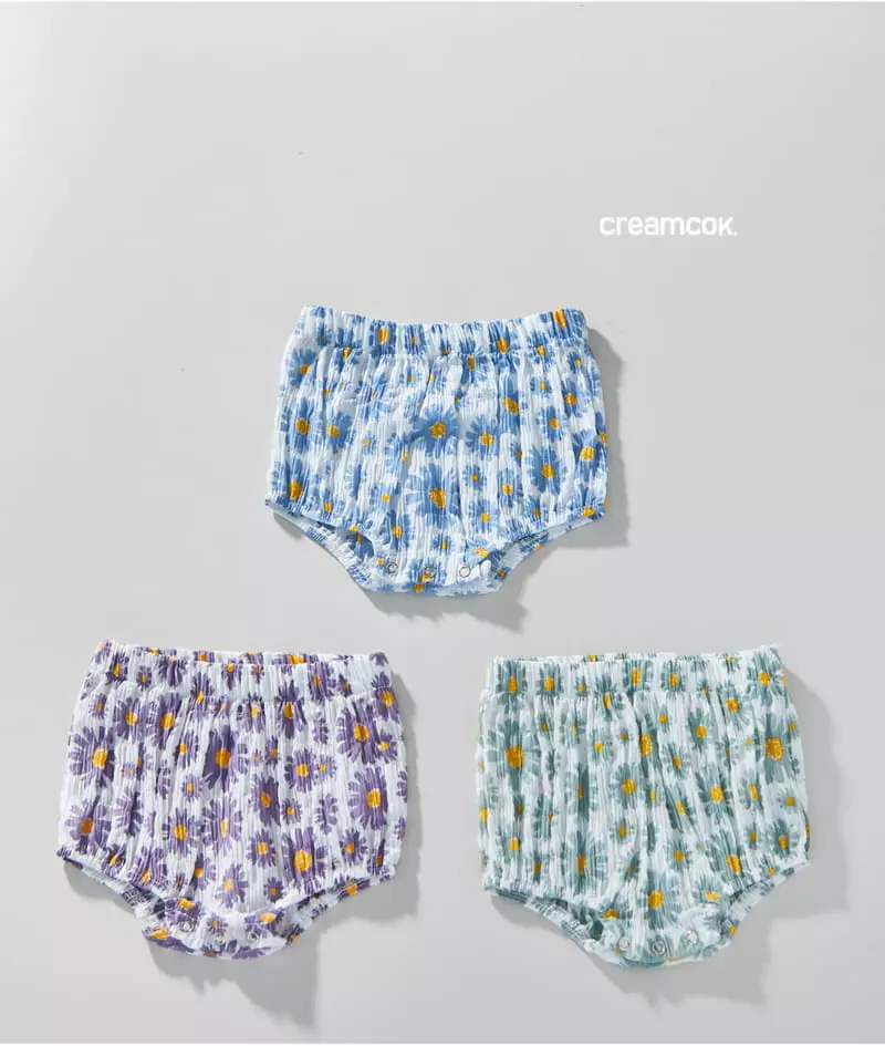 Creamcok - Korean Baby Fashion - #babyclothing - Bebe Flower Cooing Bloomer - 8