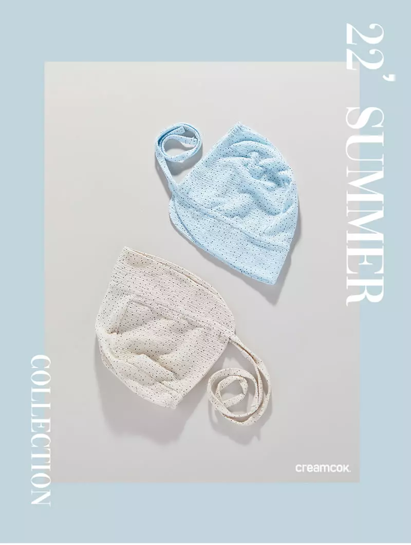Creamcok - Korean Baby Fashion - #babyclothing - Bebe Dot Coolinh Bonnet