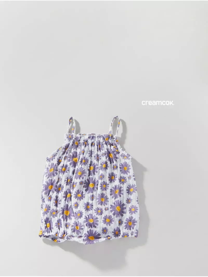 Creamcok - Korean Baby Fashion - #babyfashion - Bebe Flower Cooling Bodysuit - 10