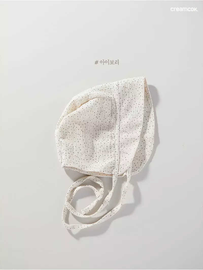 Creamcok - Korean Baby Fashion - #babyfashion - Bebe Dot Coolinh Bonnet - 2
