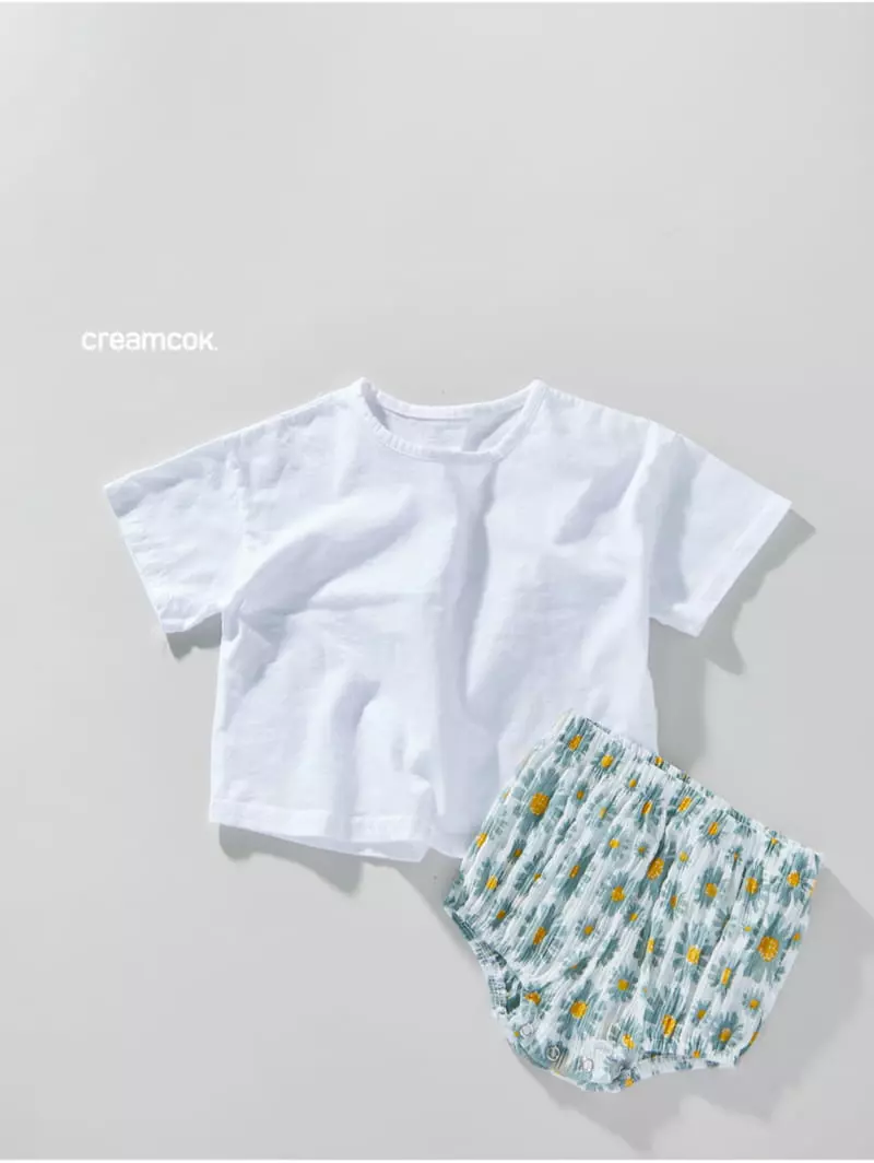 Creamcok - Korean Baby Fashion - #babyfever - Bebe Flower Cooing Bloomer - 10
