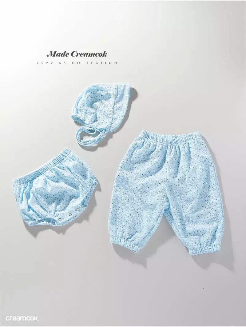 Creamcok - Korean Baby Fashion - #babyfever - Bebe Dot Coolinh Bonnet - 3