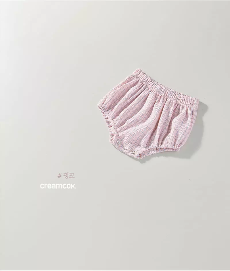 Creamcok - Korean Baby Fashion - #babygirlfashion - Bebe Check Cooling Bloomer - 8