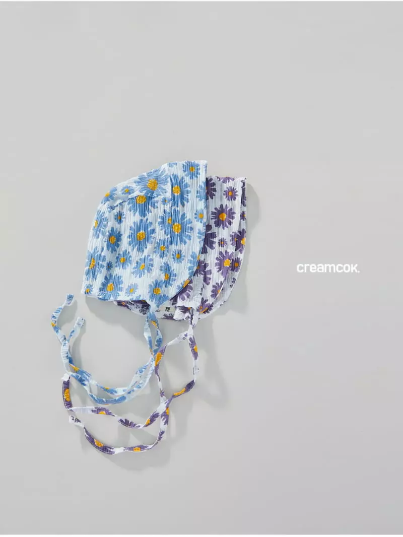 Creamcok - Korean Baby Fashion - #babylifestyle - Bebe Flower Cooling Bonnet - 11
