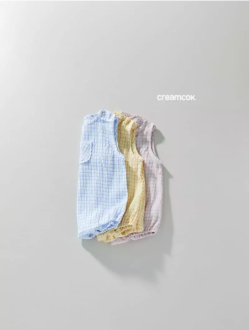 Creamcok - Korean Baby Fashion - #babyoninstagram - Bebe Check Check Cooling Bodysuit  - 11