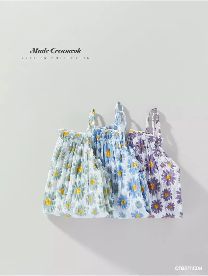 Creamcok - Korean Baby Fashion - #babyoutfit - Bebe Flower Cooling Bodysuit - 2