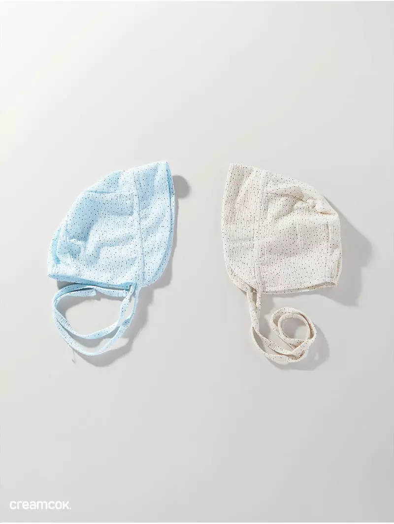 Creamcok - Korean Baby Fashion - #babywear - Bebe Dot Coolinh Bonnet - 10