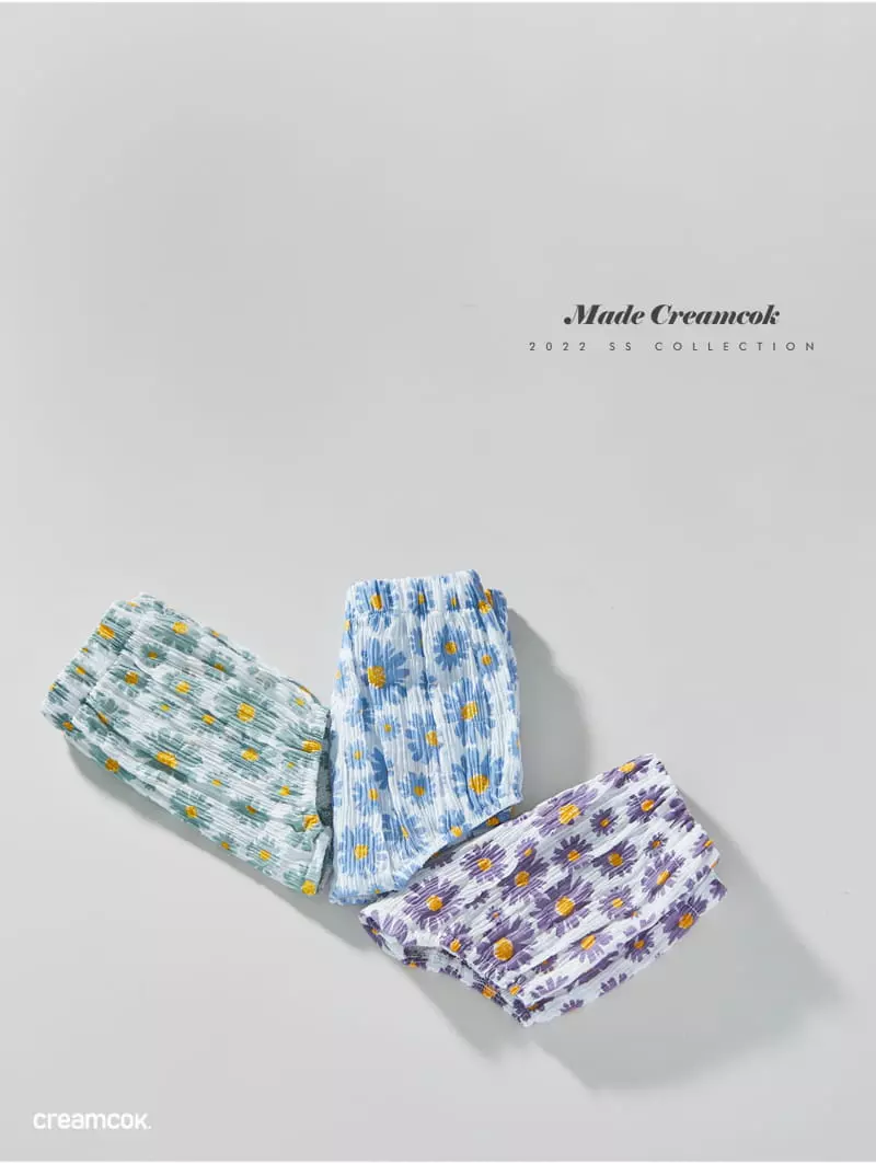 Creamcok - Korean Baby Fashion - #onlinebabyboutique - Bebe Flower Cooing Bloomer - 3